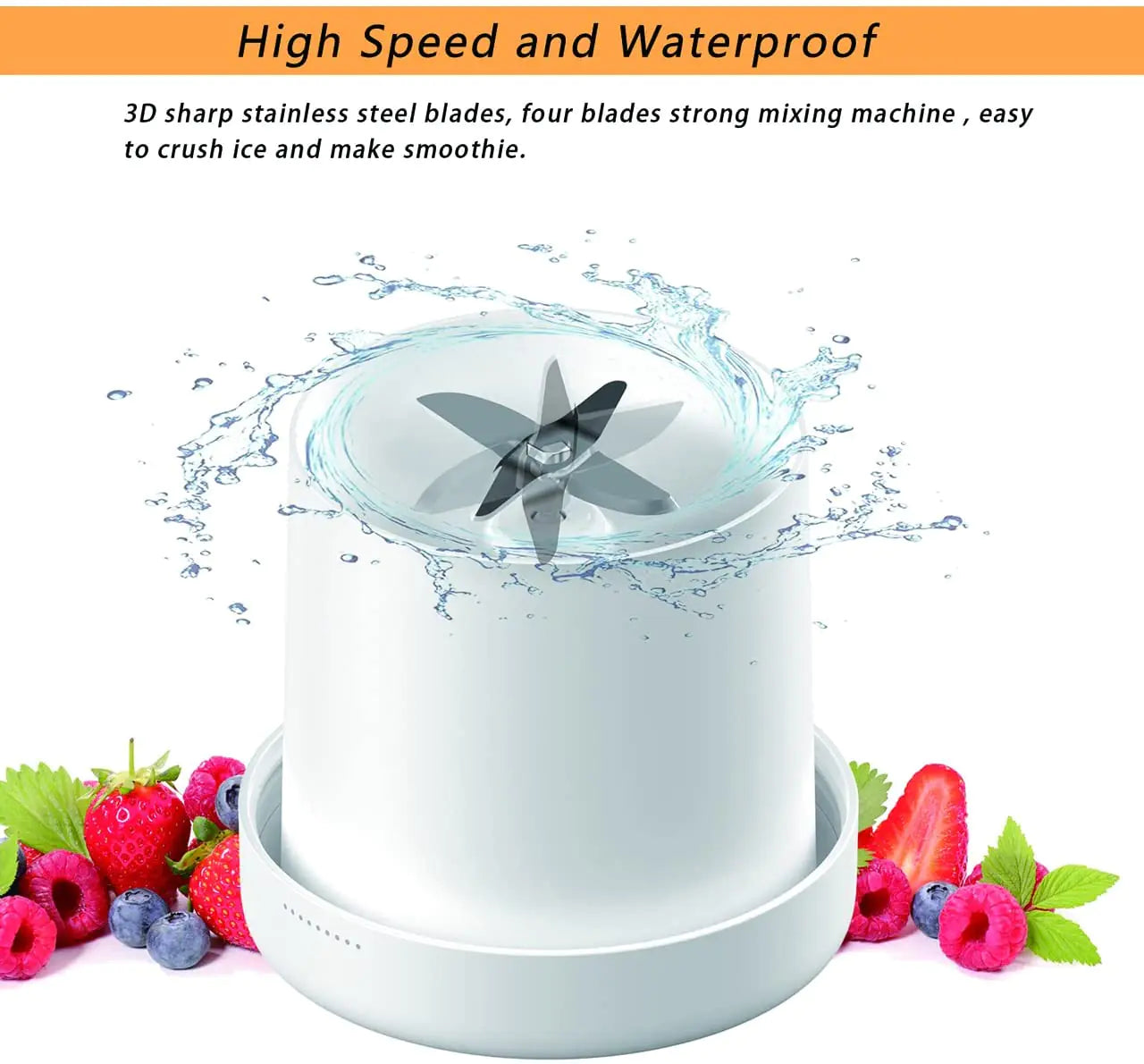 Bloom Aura™ Portable Blender Bottle/Magnetic Charger