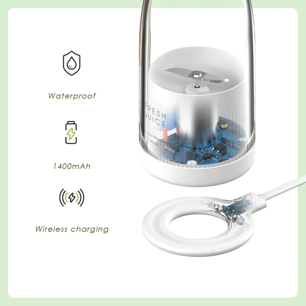 Bloom Aura™ Portable Blender Bottle/Magnetic Charger